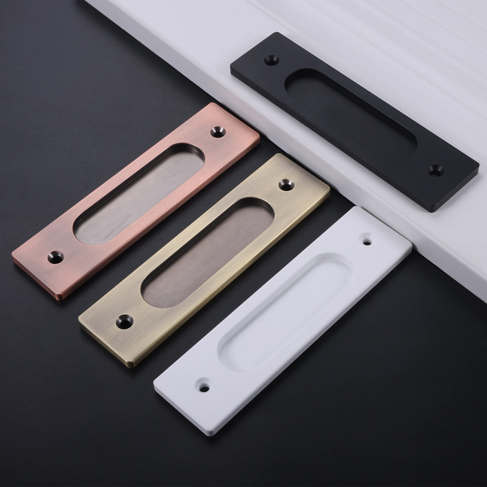 Cabinet Handle Pull - 1pc Sliding Door Handle w/screw Alloy