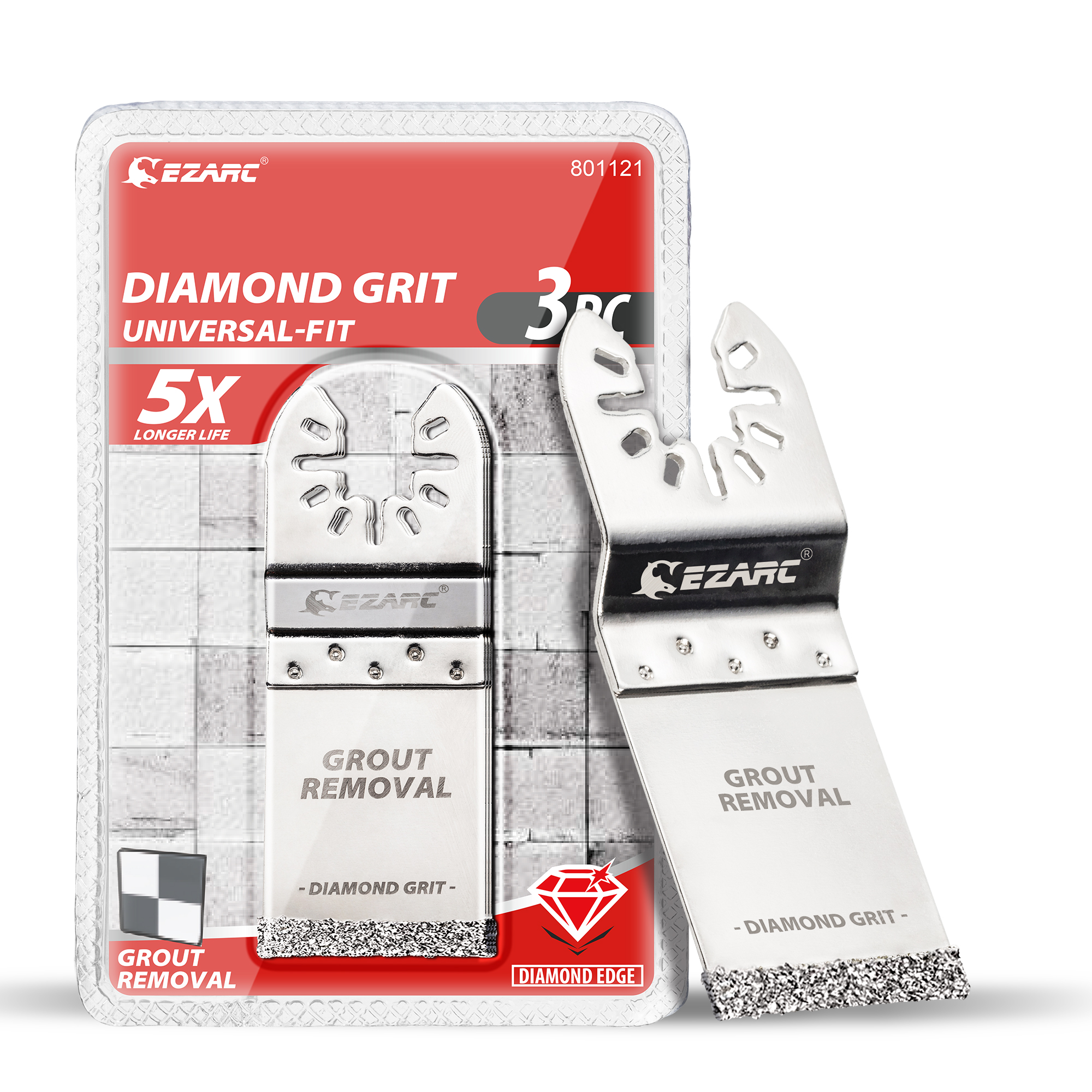 Grout Saw Removal - EZARC 3PCS Diamond Oscillating Blade Flush