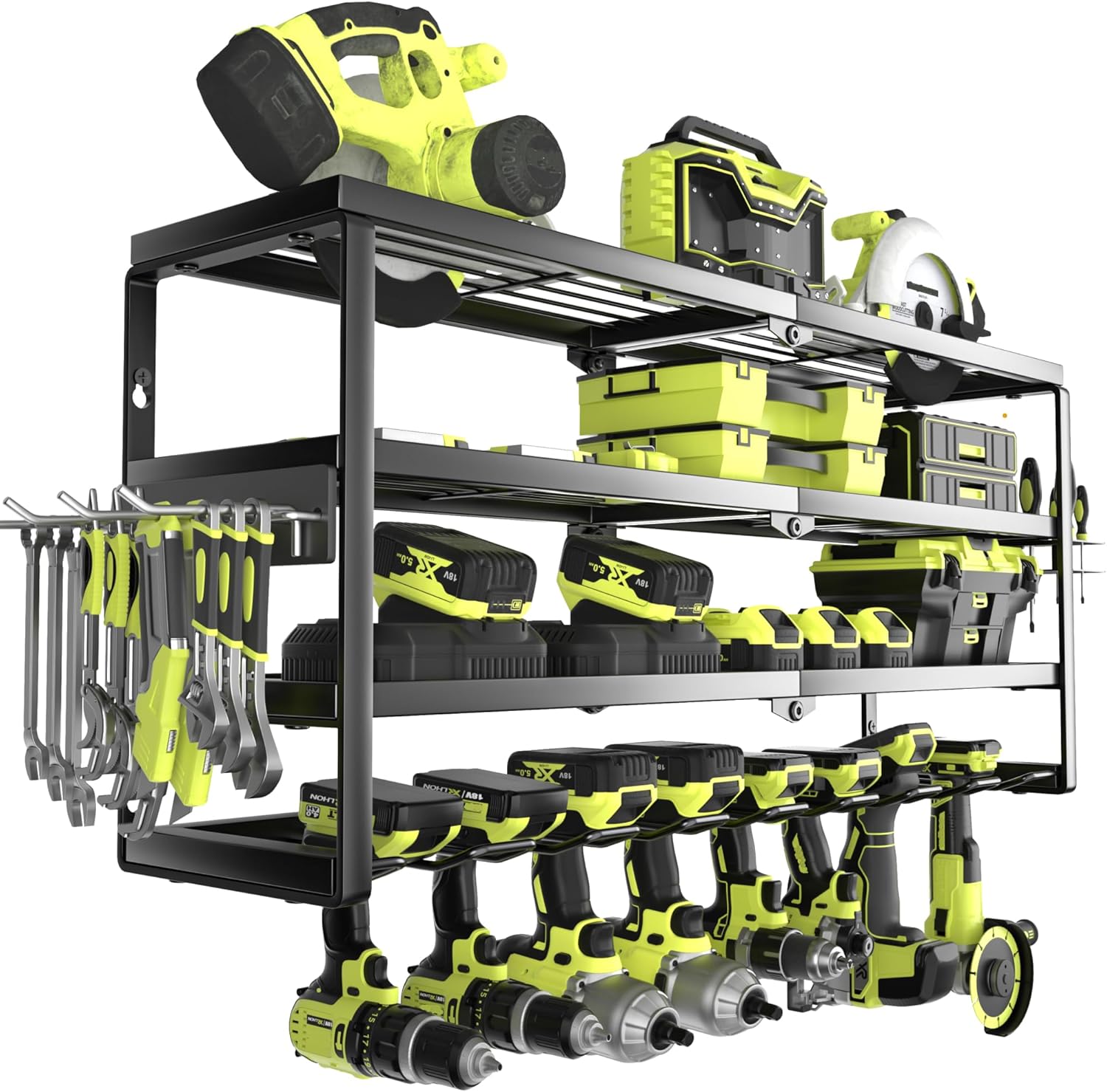 Power Drill Cordless - 4 Layer Wall Mount Power Tool
