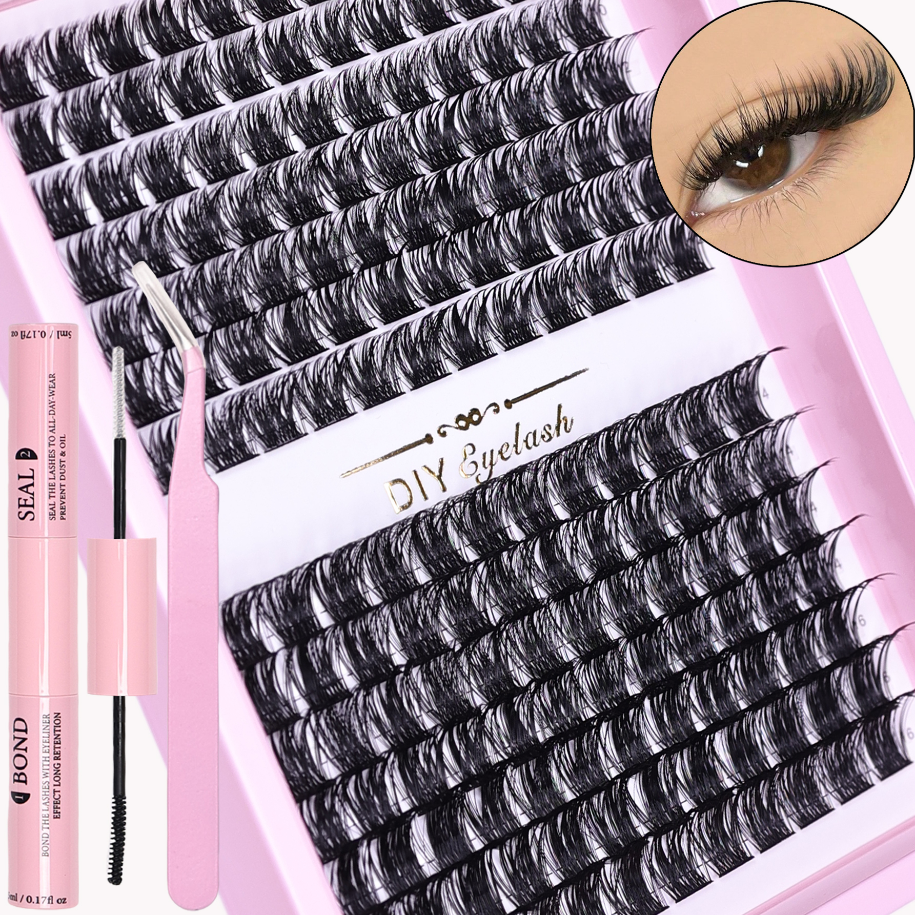 Home Improvement Kit - 168pcs DIY Eyelash Extension Kit with