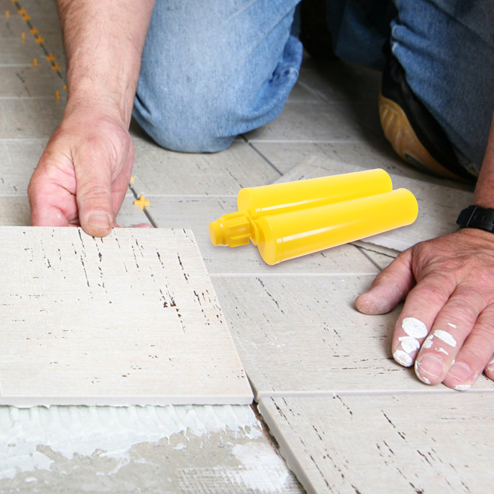 Tile Grout Repair - 4Sets Empty Refillable Caulking Tube 400Ml