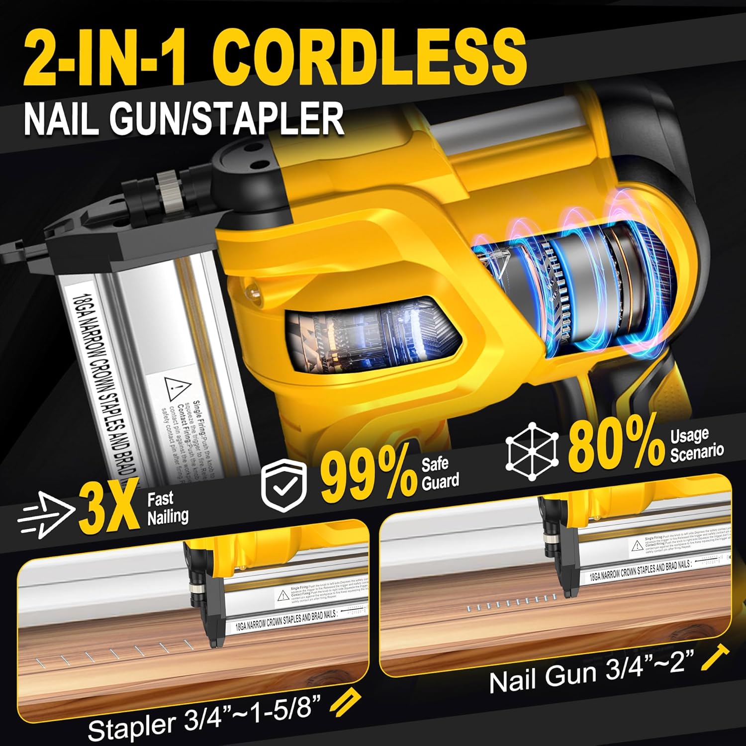 18 Gauge Cordless Brad Nailer  - Home Improvement Brad avis et prix