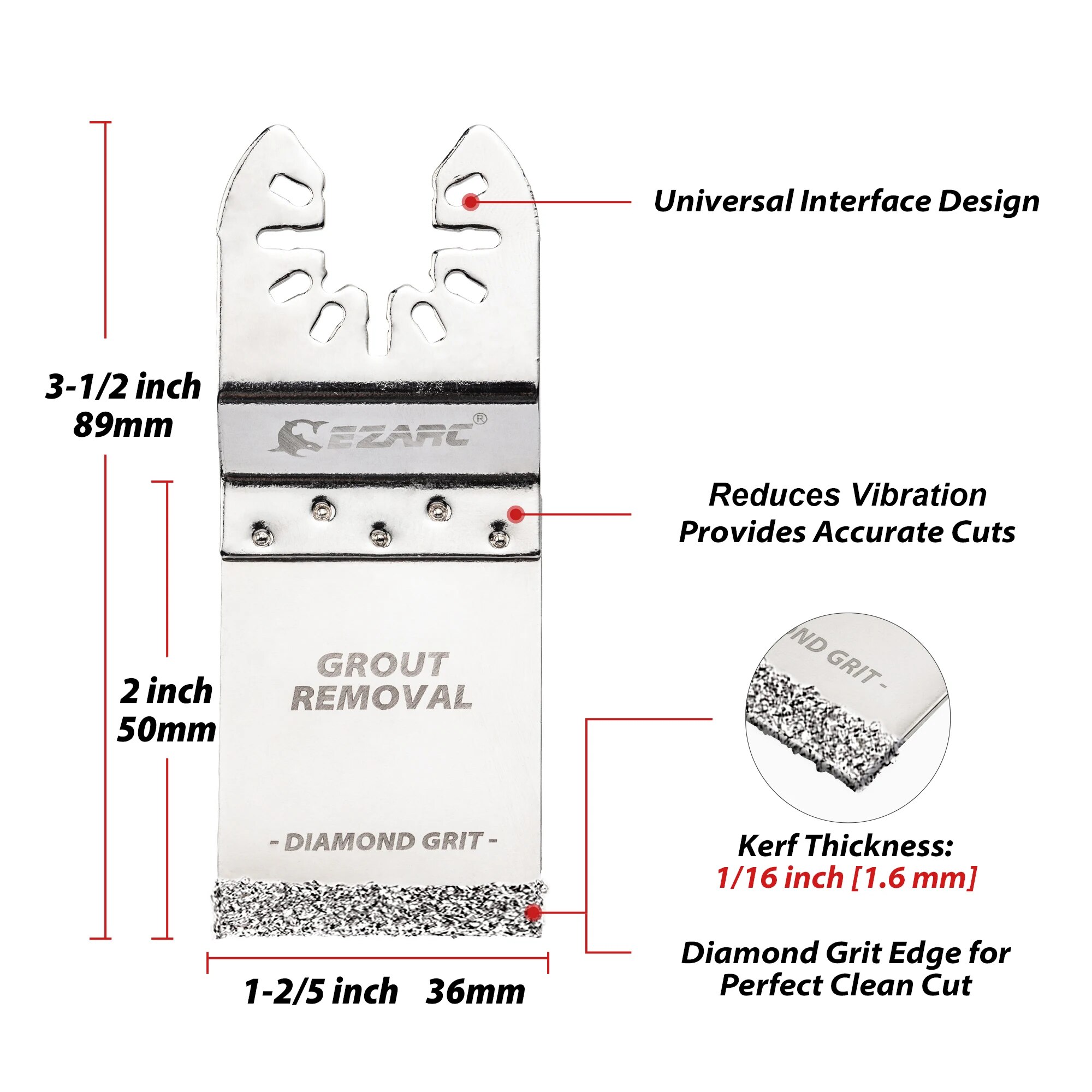 EZARC 3PCS Diamond Oscillating - Grout Saw Removal avis et prix