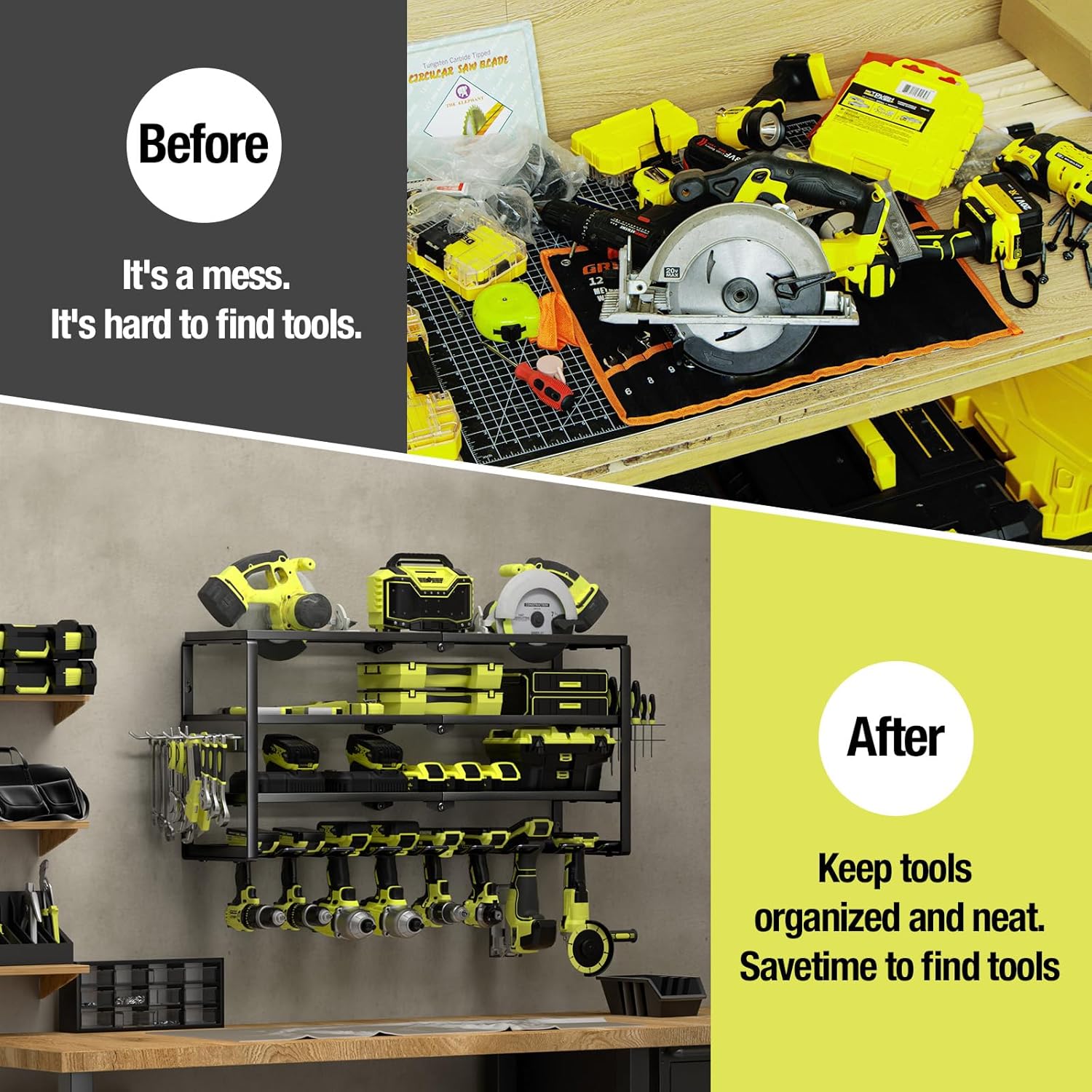 4 Layer Wall Mount Power Tool  - Power Drill Cordless avis et prix