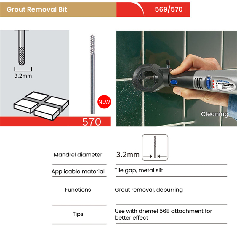 Dremel Cutting Cleaning Access - Grout Saw Removal avis et prix