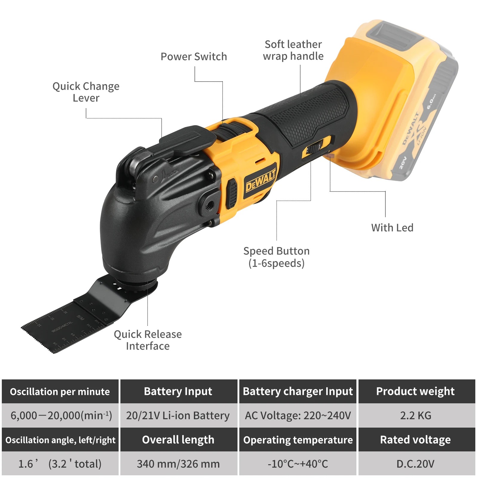 DEWALT 21V Brushless Cordless  - Grout Saw Removal avis et prix