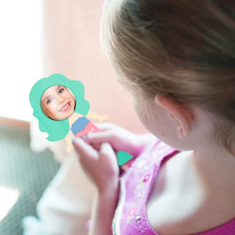 12PCS Mermaid Wooden Mirror Ha - Home Improvement Kids avis et prix