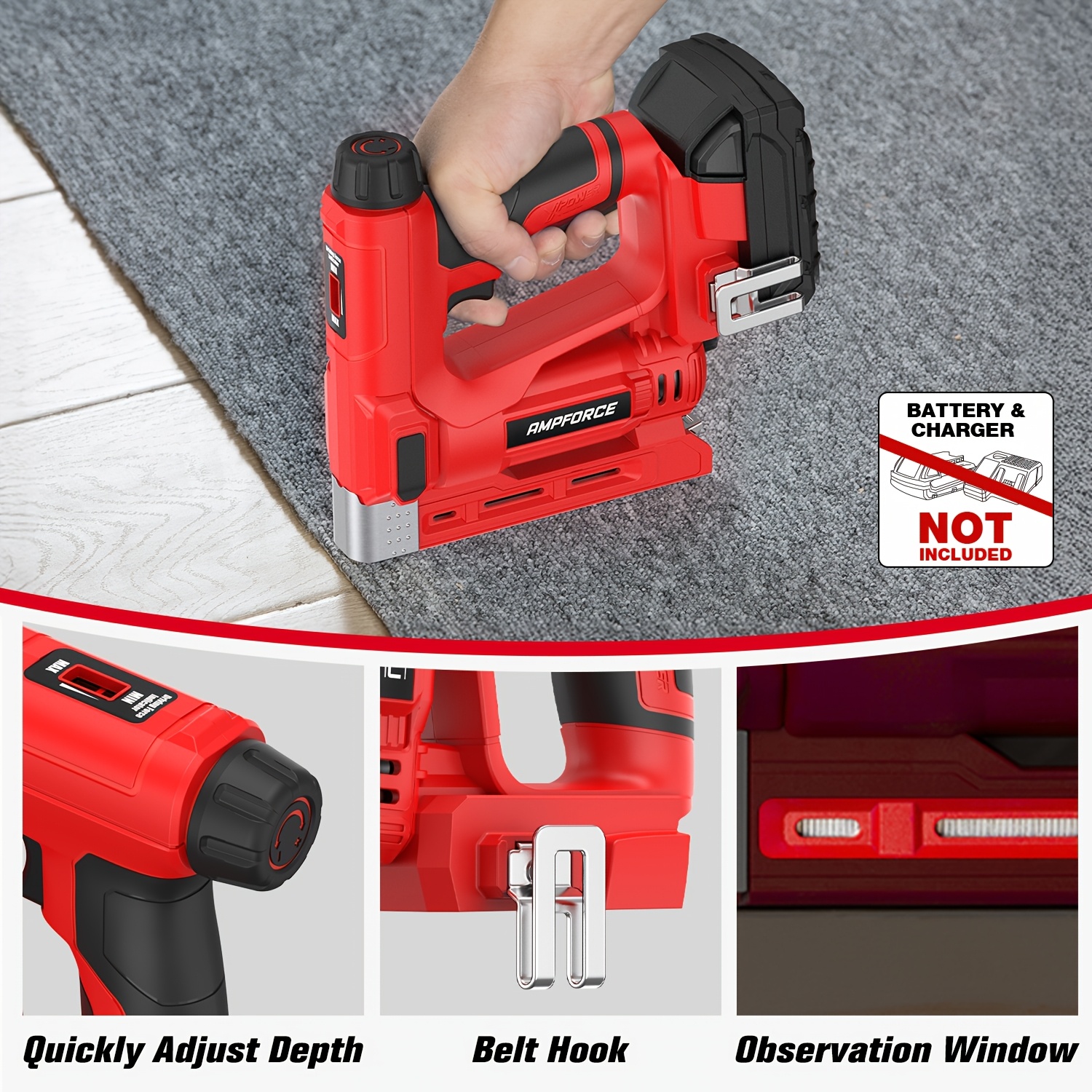 2-in-1 Cordless 18GA Brad Nail - Home Improvement Brad avis et prix