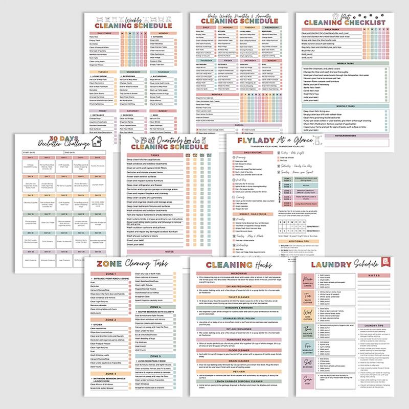 Household Cleaning Schedule Cl - Home Improvement Books avis et prix