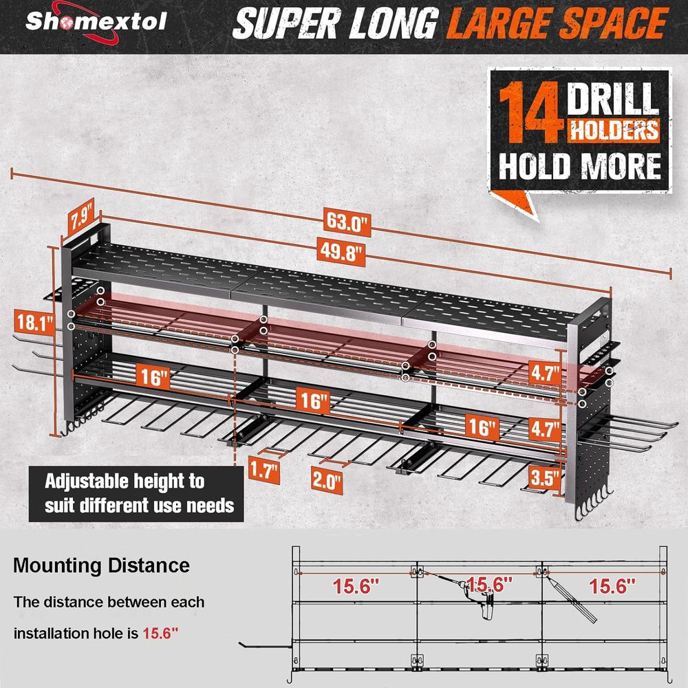 Large Power Tool Organizer Wal - Power Drill Cordless avis et prix