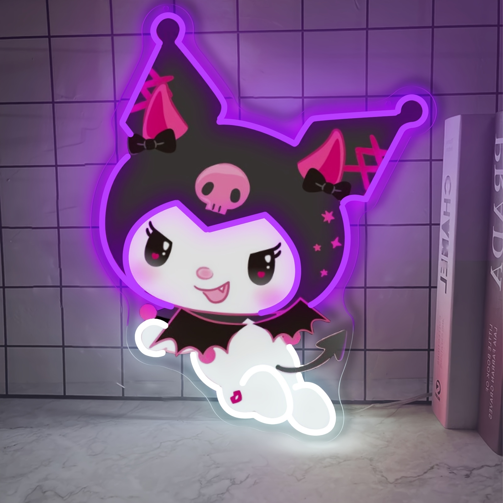 Kuromi LED Neon Sign Purple Gl - Home Improvement Kids avis et prix