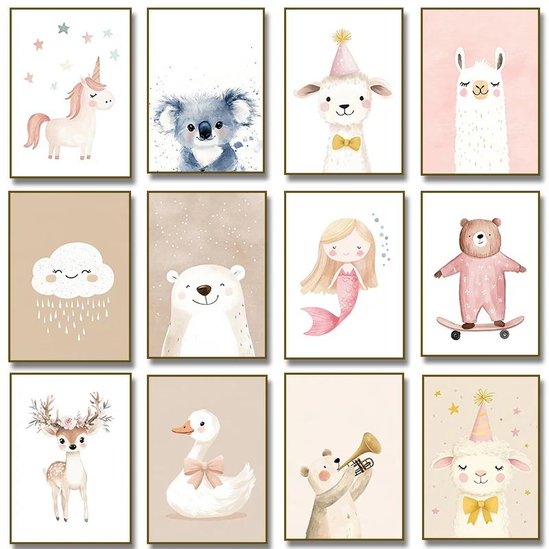 Cute Watercolor Unicorn Mermai - Home Improvement Kids avis et prix