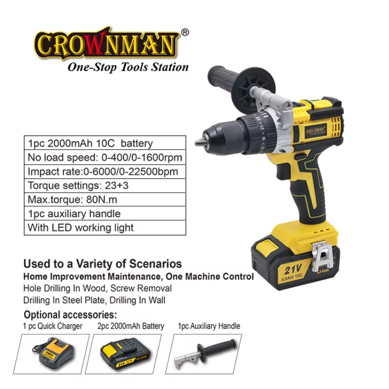 Power Brushless Motor 80N.m 13 - Power Drill Cordless avis et prix