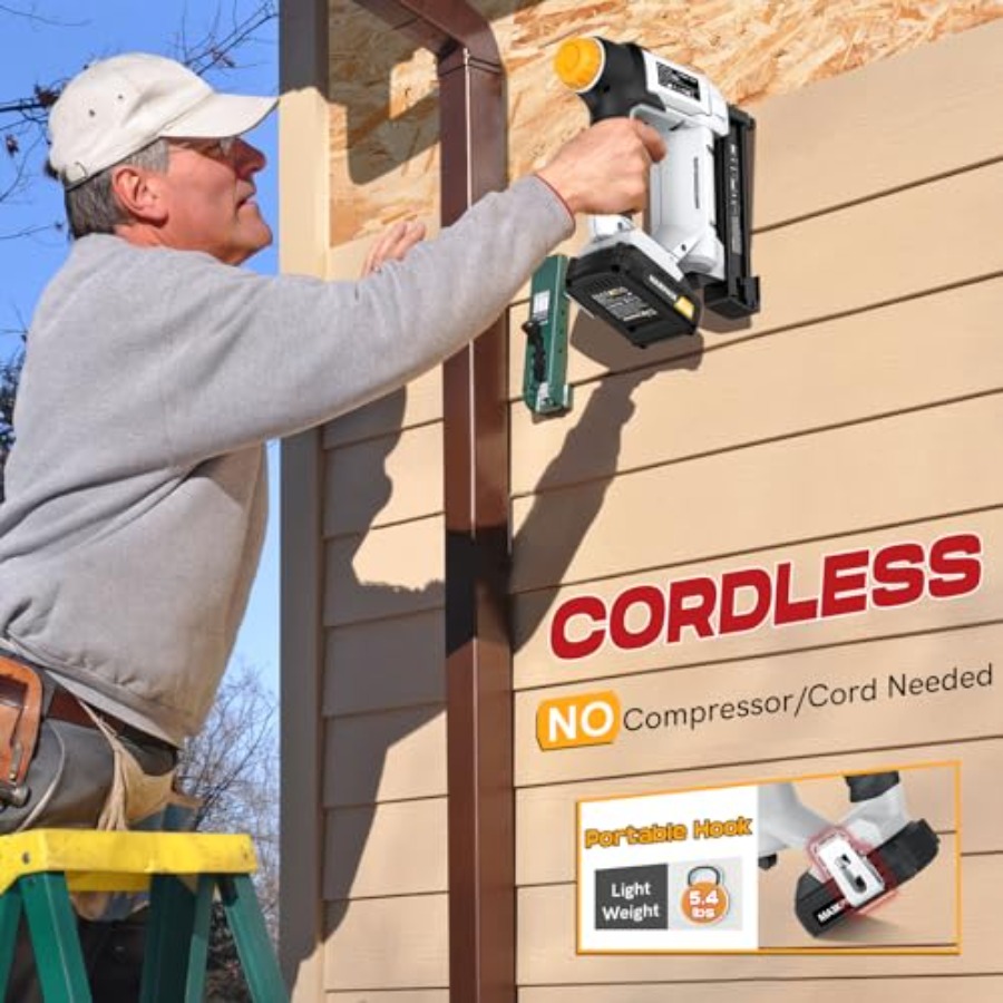 20V Cordless Nail Gun Battery  - Home Improvement Brad avis et prix