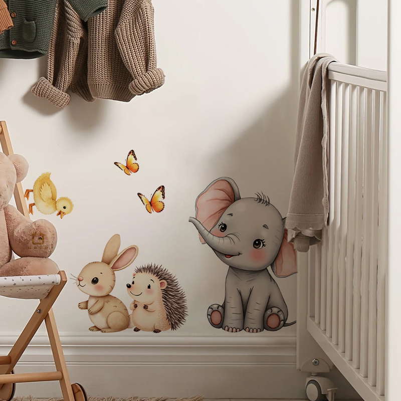 Cartoon Animal Wall Sticker -  - Home Improvement Kids avis et prix