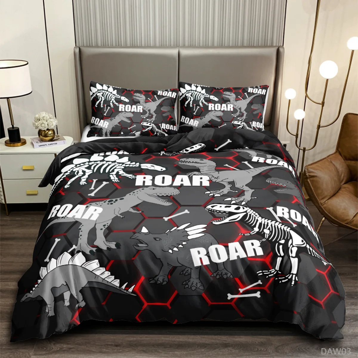 Roar Dinosaur Skeleton Bedding - Home Improvement Kids avis et prix