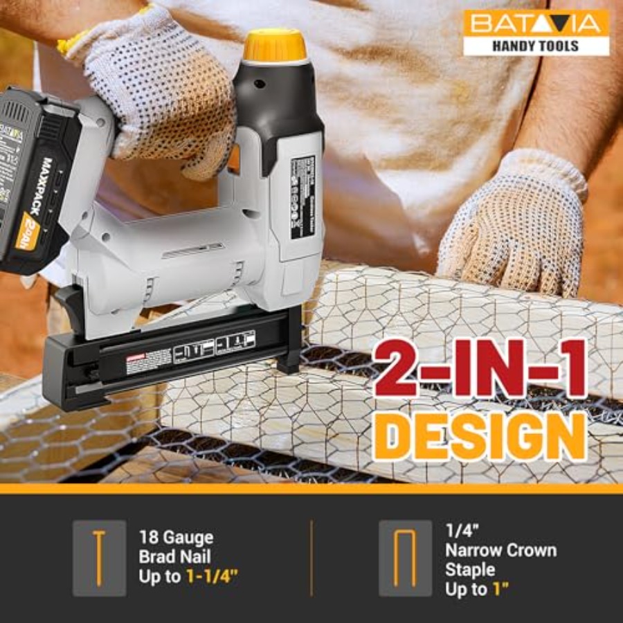 20V Cordless Nail Gun Battery  - Home Improvement Brad avis et prix