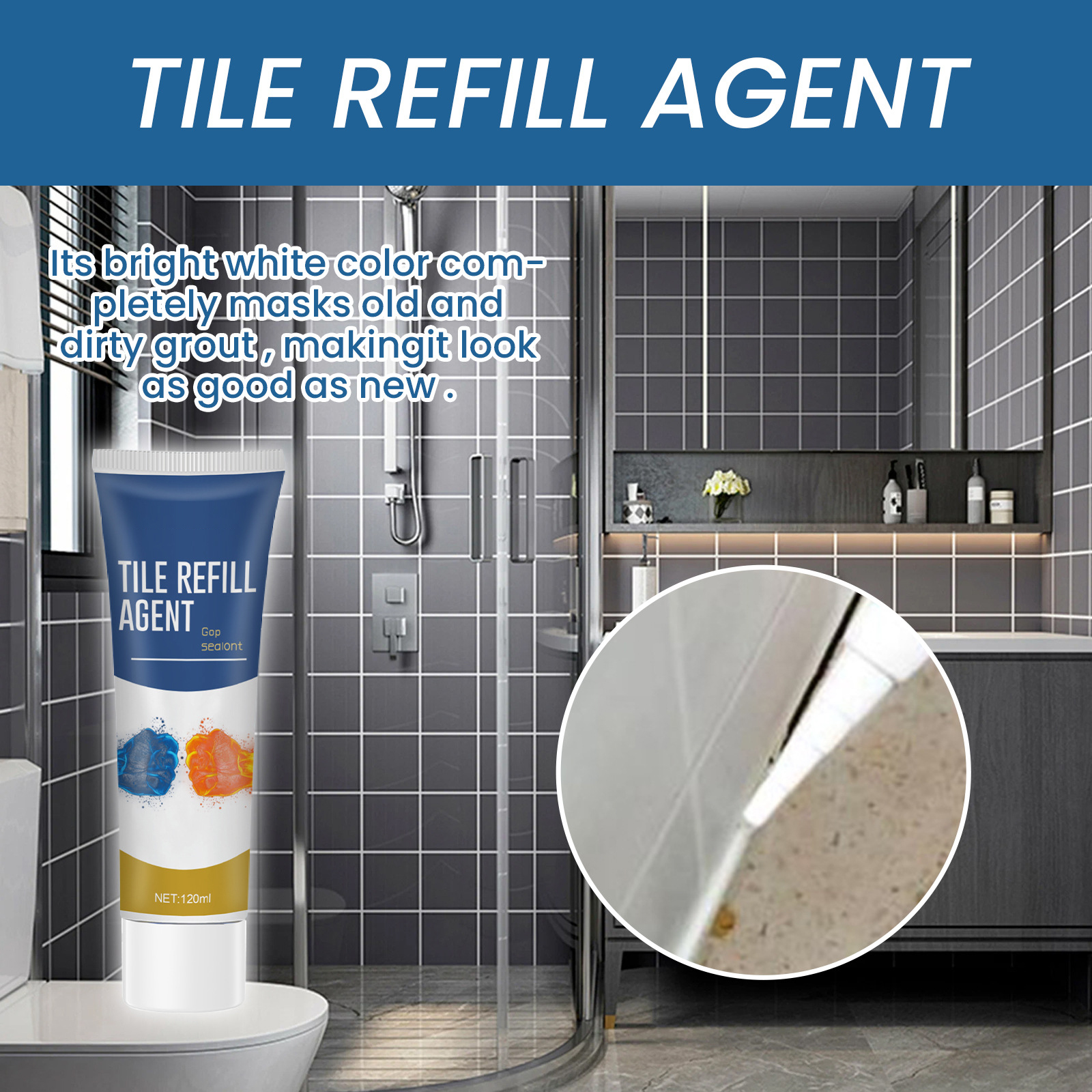 120ml Repair Agent Waterproof  - Tile Grout Repair avis et prix